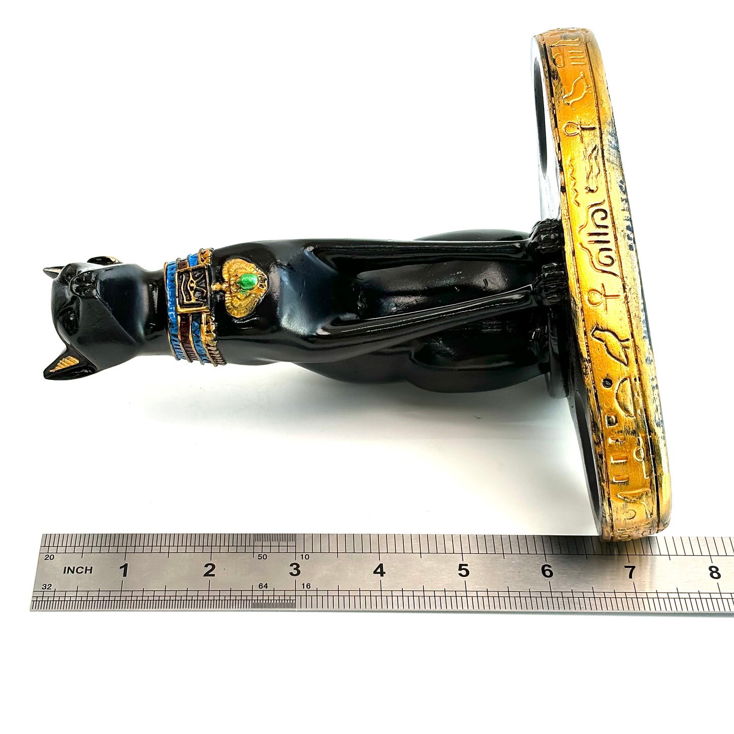 $24.5/1 pce Black egyptian cat crystal sphere base.