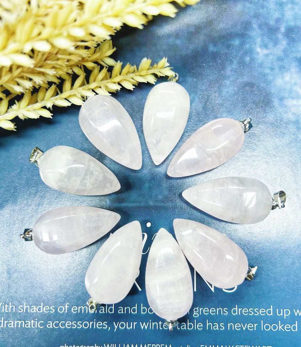 $3/2pcs Pointed Crystal with Pendent, Natural Crystal Quartz, Healing Crystal Jewelry, Energetic Protection