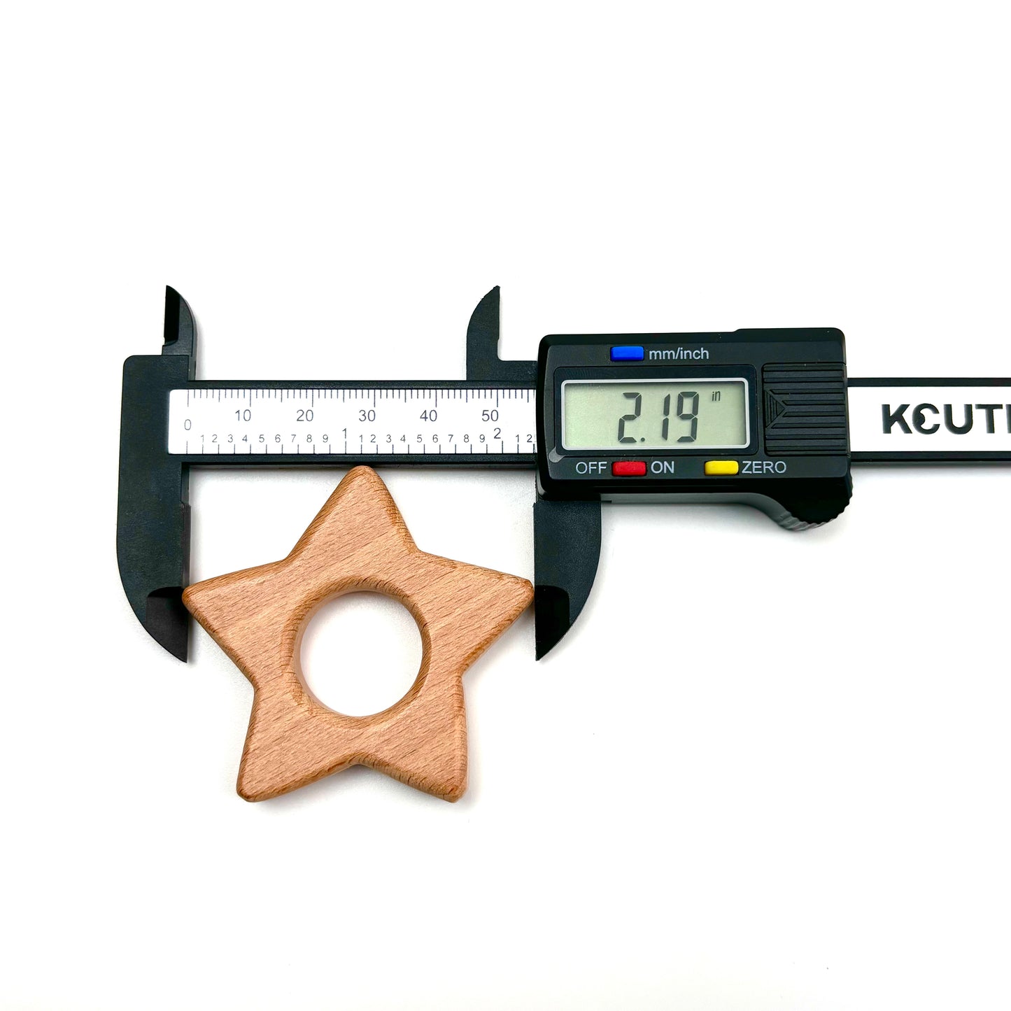 $1.1/1 pieza Base de esfera de cristal con forma de estrella de color marrón claro.