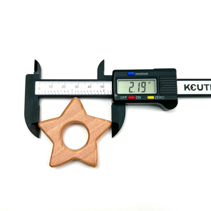 $1.1/1 pieza Base de esfera de cristal con forma de estrella de color marrón claro.