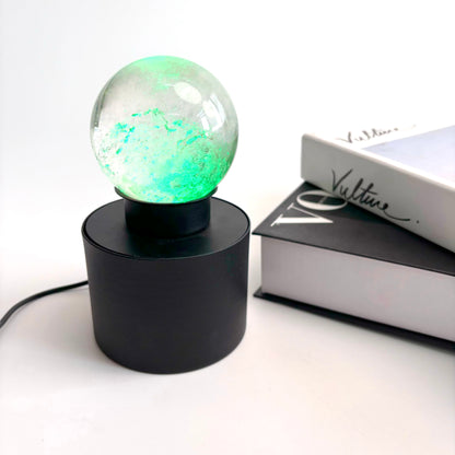 $27.2/1pcs Black Rotating Luminous Crystal Ball Base