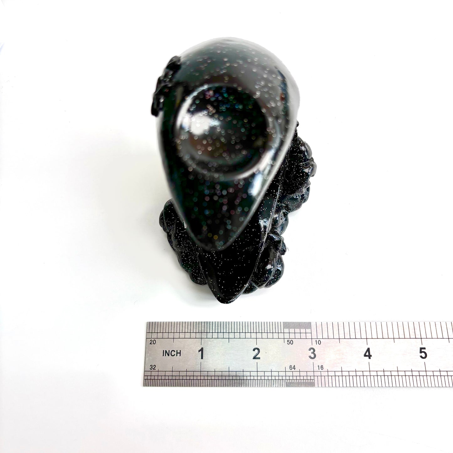 $12.8/1pcs Black moon crystal sphere Resin  base.