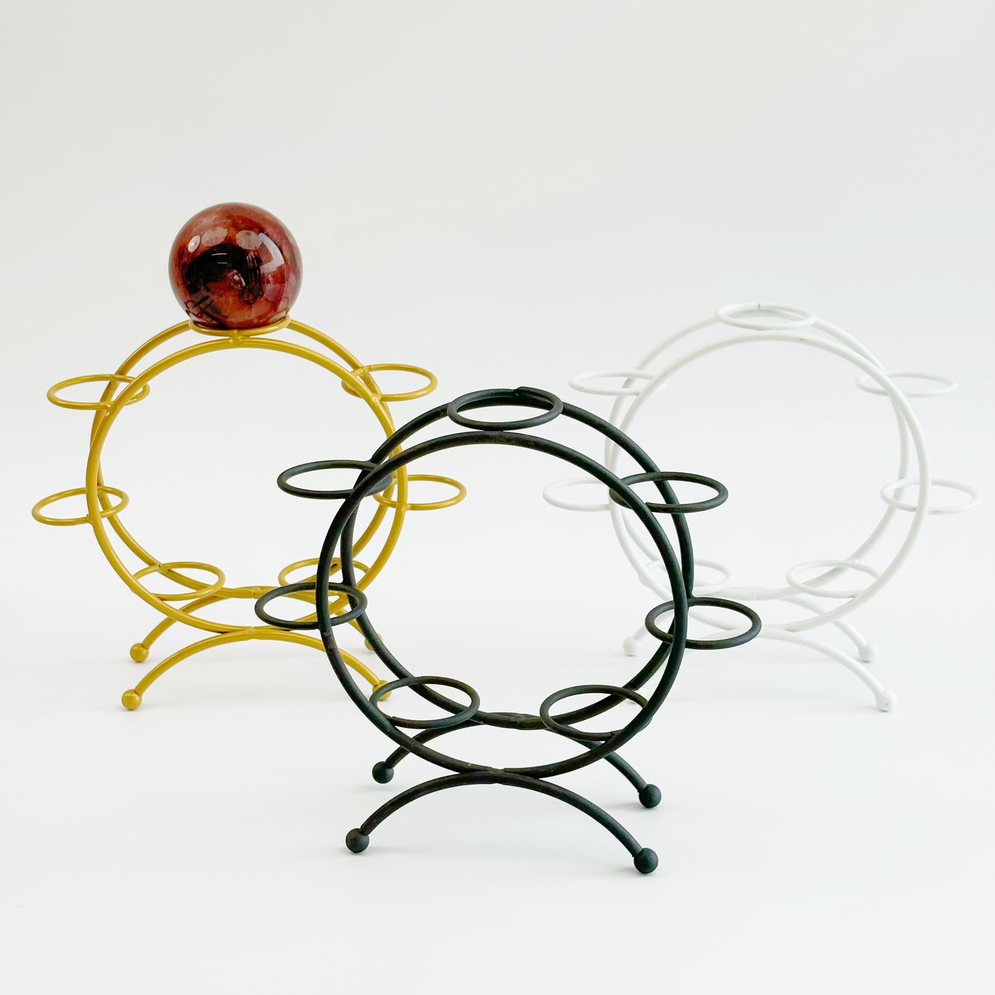 $8.1/1 pieza Base esférica de cristal redonda de siete esferas.