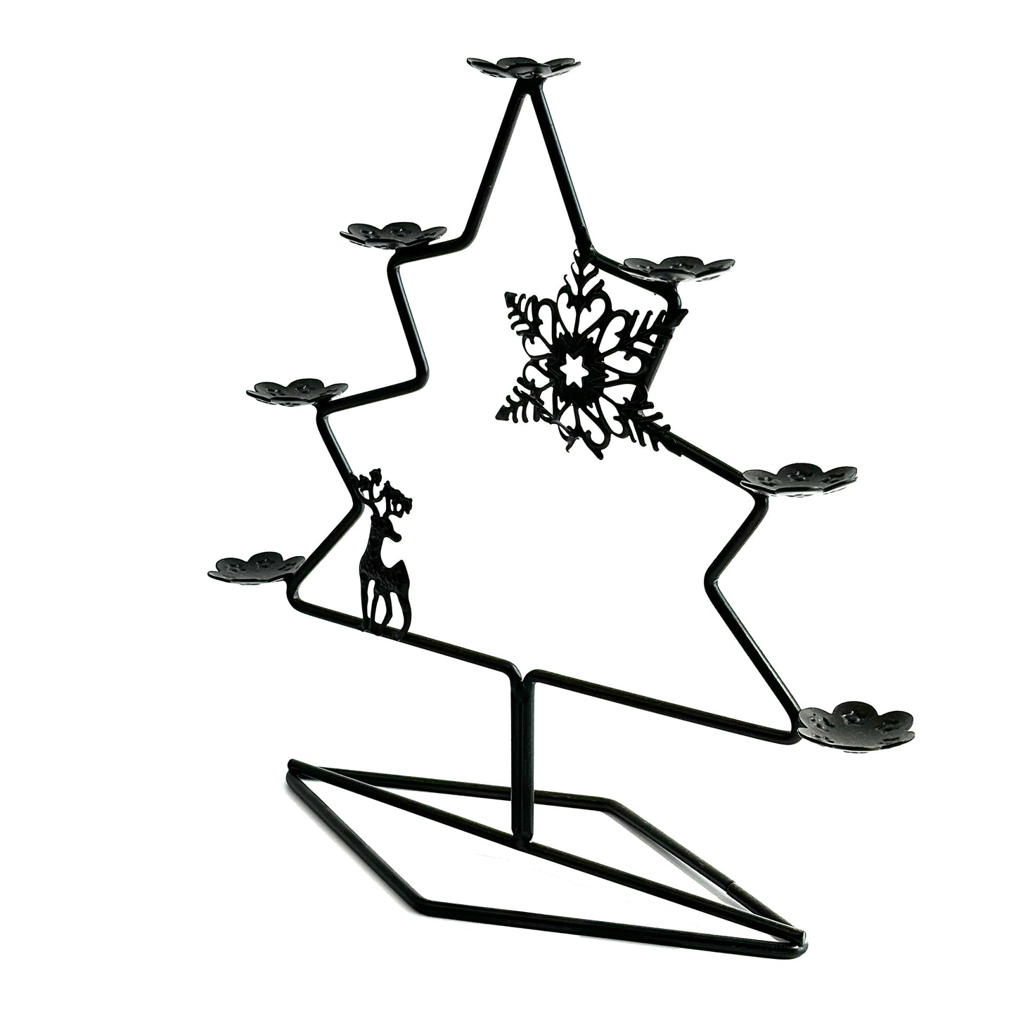 $8.5/1 pieza Base de esfera de cristal de árbol de Navidad negro.