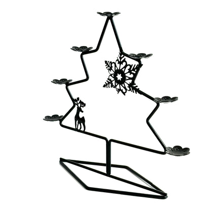 $8.5/1 pieza Base de esfera de cristal de árbol de Navidad negro.