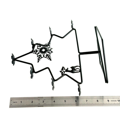 $8.5/1 pieza Base de esfera de cristal de árbol de Navidad negro.