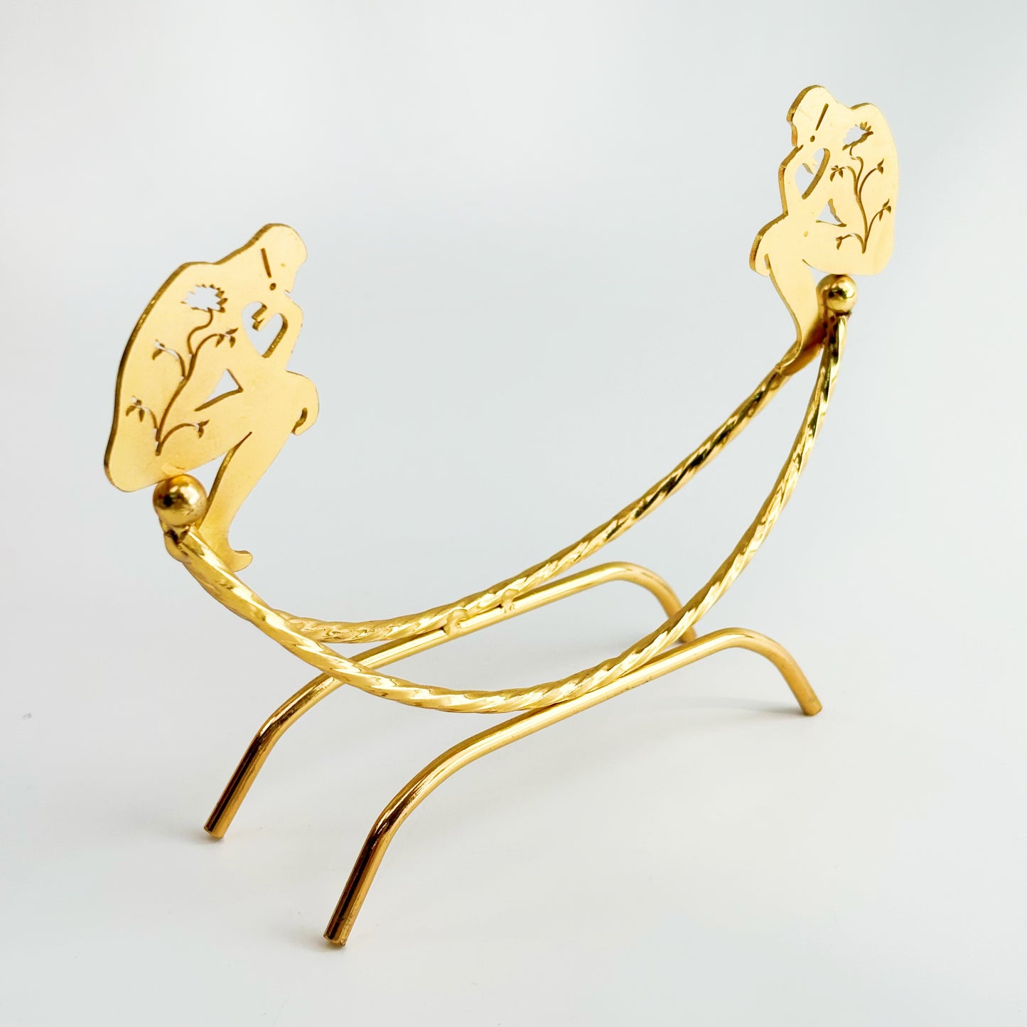 $6.8/1 pieza Base de esfera de cristal de esfera pensadora dorada brillante.