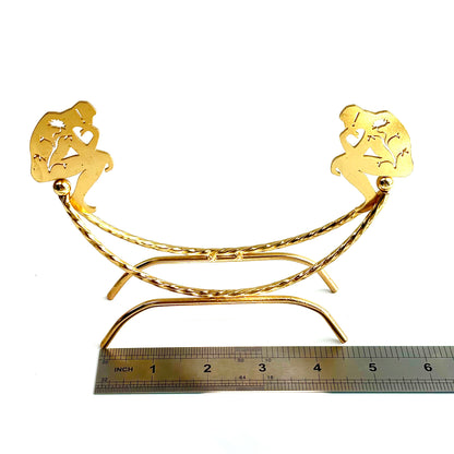 $6.8/1 pieza Base de esfera de cristal de esfera pensadora dorada brillante.