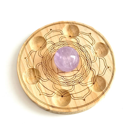 Base de esfera de cristal chakra-esfera.