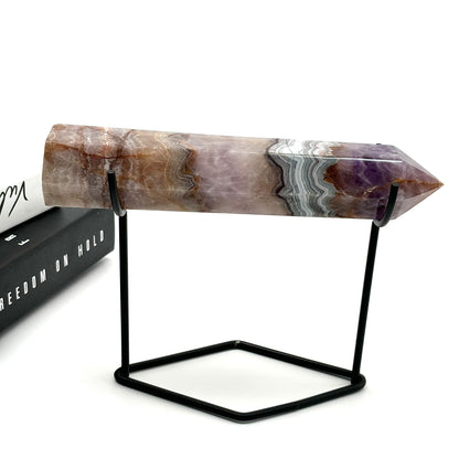 $5.6/1 pieza Base de cristal de torre/palo negra.