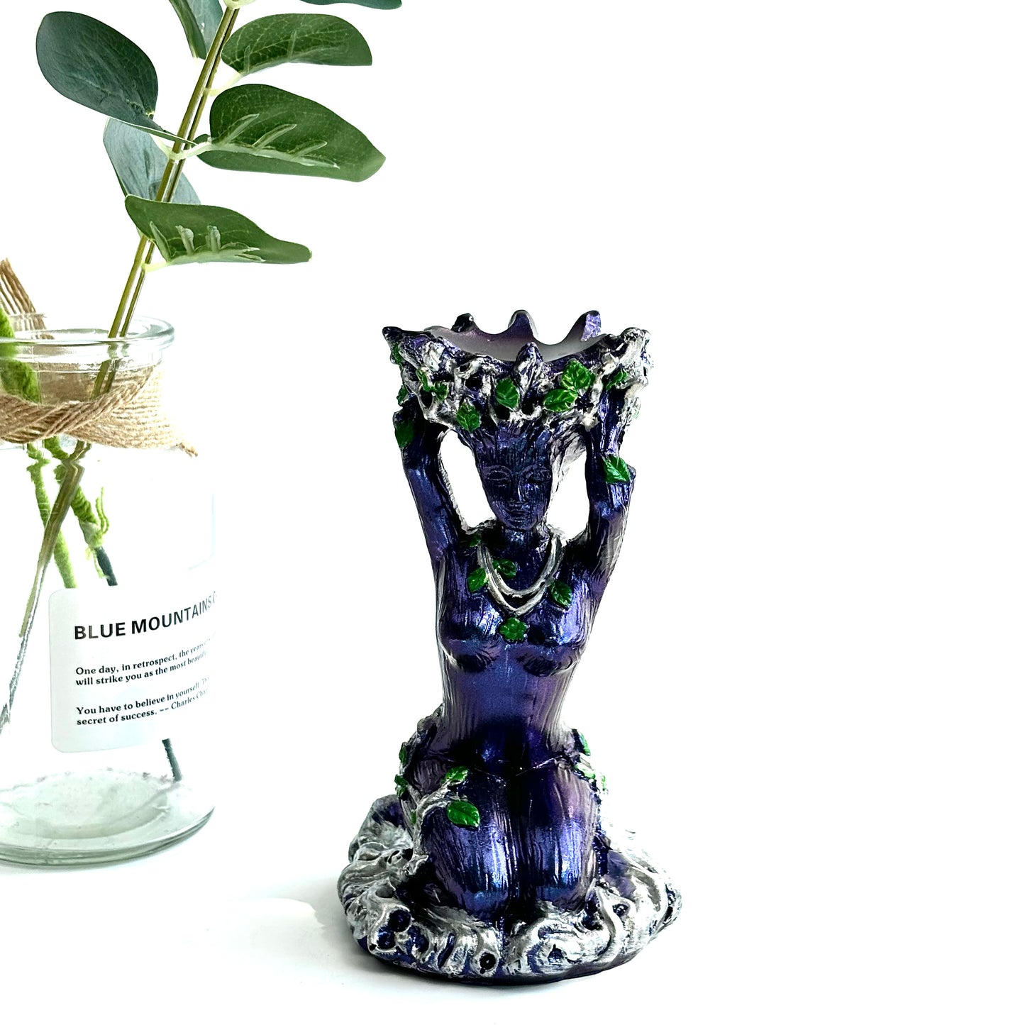 $10.3/1pcs Perple monther earth  crystal sphere base.