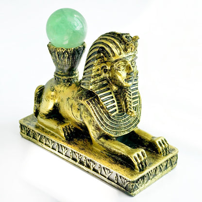 $13.5/1pcs Yellow sphinx  crystal sphere base.