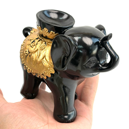 $10.4/1pcs Black elephant Resin  crystal sphere base.