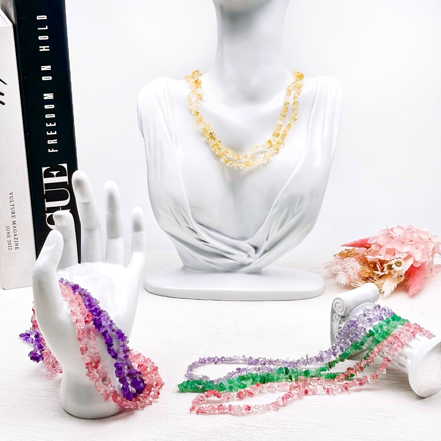 Crystal gravel 80cm /Clothing accessories/waist chains/bracelets/souvenirs/DIY