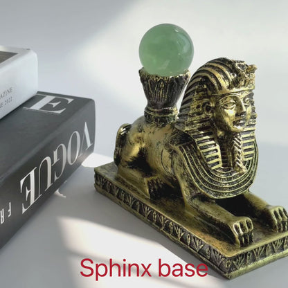 $13.5/1pcs Yellow sphinx  crystal sphere base.