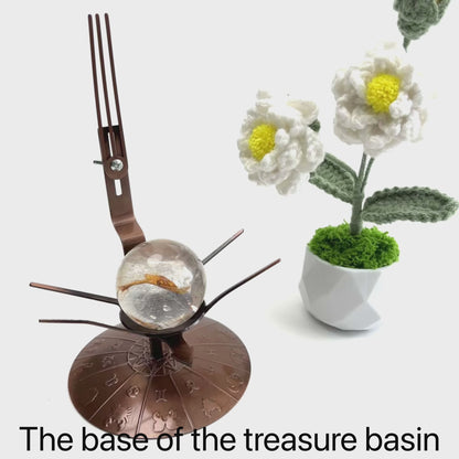 $10,9/1 pieza Base de esfera de cristal con signo del zodíaco en oro rosa.