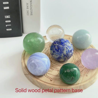 Base de esfera de cristal chakra-esfera.