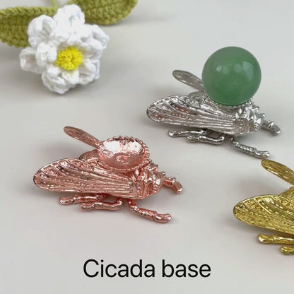 $8.1/1個 輝く金色のゴールデンヒキガエルクリスタルベース、輝くローズゴールドのゴールデンヒキガエルクリスタルベース、輝く銀色のゴールデンヒキガエルクリスタルベース、クリスタル球ベース。