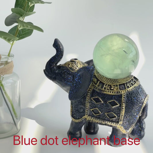 $21.8/1 pce Blue elephant  crystal sphere base